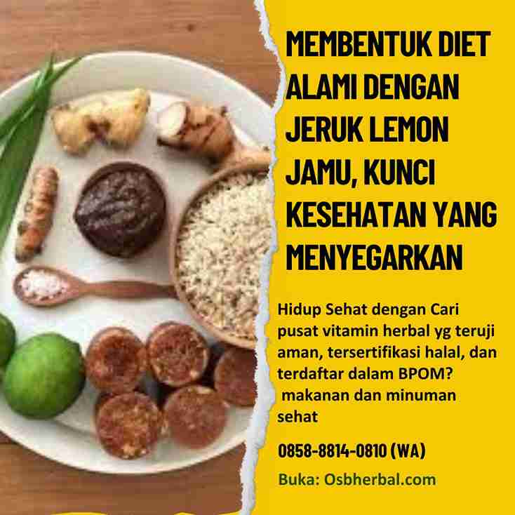 Diet Alami Jeruk Lemon Jamu